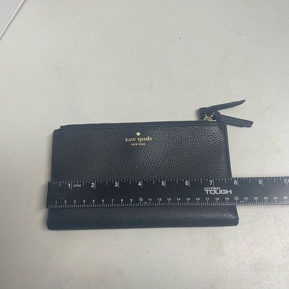 KATE SPADE Women’s Wallet V095 Black Zipper & Snap Closure 8X4 - Picture 3 of 11